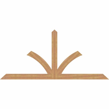 Ekena Millwork Richland Timber Gable Bracket, Western Red Cedar, 108"W x 49"H x 1 1/2"D x 5 1/2"F, 11/12 Pitch GBW108X49X0206RIC00SWR